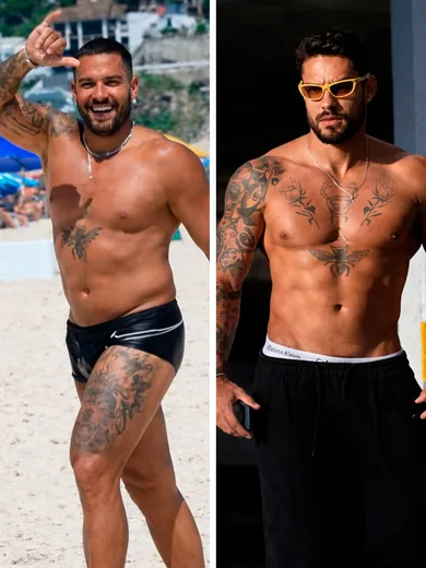Antes e depois de Bill Araújo com o Método Linares