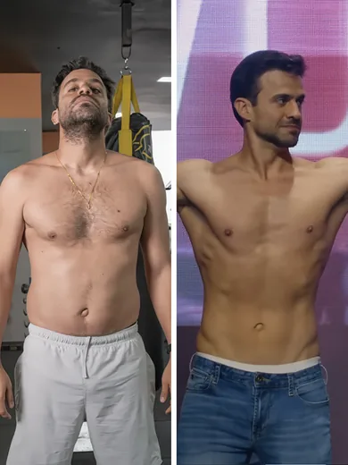 Antes e depois de Pablo Marçal com o Método Linares